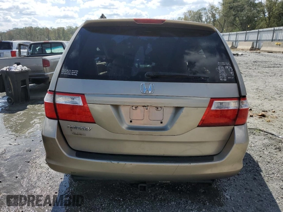 2007 Honda Odyssey EX-L with VIN 5FNRL38617B443486, listed as a Copart auction lot 74820964 with 178,847 mi miles and Non Repairable. Bid and sale history available at carsss.com. Image 6.