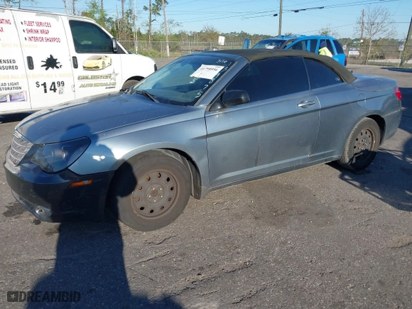 2010 Chrysler Sebring LX with VIN 1C3BC4EB7AN139875, listed as a IAAI auction lot 41798956 with 165,900 mi miles. Bid and sale history available at carsss.com. Image 2.