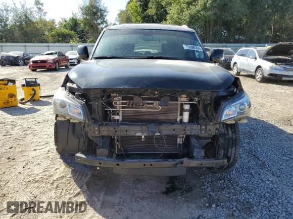 2016 Infiniti QX80 with VIN JN8AZ2NF1G9612303, listed as a Copart auction lot 75698364 with 110,847 mi miles and Salvage Title. Bid and sale history available at carsss.com. Image 5.