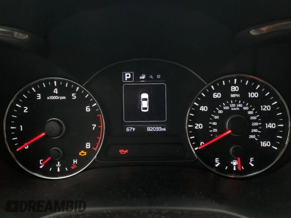 2017 Kia Forte LX with VIN 3KPFL4A79HE126588, listed as a Copart auction lot 77994024 with 82,033 mi miles and Salvage Title. Bid and sale history available at carsss.com. Image 9.