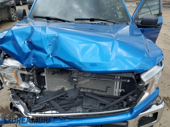 2020 Ford F-150 XL with VIN 1FTEW1E4XLFB00873, listed as a Copart auction lot 58378645 with 109,721 mi miles and Salvage title. Bid and sale history available at DreamBid. Image 11.