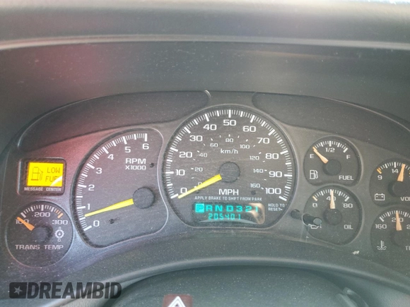 2001 Chevrolet Silverado 2500 with VIN 1GCGK29U51Z185752, listed as a Copart auction lot 51232125 with 205,401 mi miles and Salvage Title. Bid and sale history available at carsss.com. Image 9.