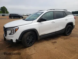 2023 GMC Terrain SLE z VIN 3GKALMEGXPL218618, wystawiony jako Copart lot #55484395 z przebiegiem 70 422 mil mil oraz Szkoda całkowita • Salvage title. Historia ofert i sprzedaży dostępna na DreamBid. Obrazek 1.
