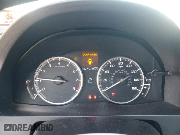 2018 Acura RDX w/Technology Pkg with VIN 5J8TB4H57JL022979, listed as a Copart auction lot 47492195 with 74,694 mi miles and Salvage Title. Bid and sale history available at carsss.com. Image 9.