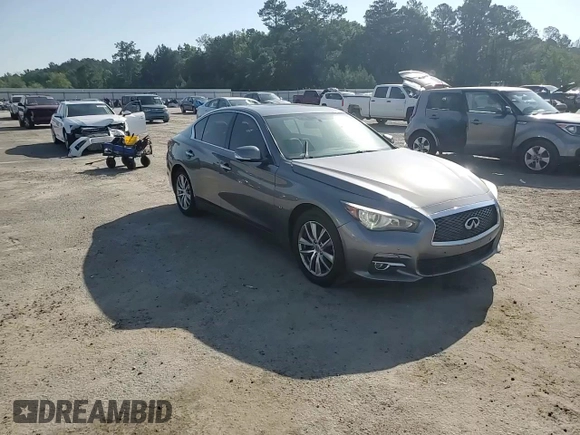 2014 Infiniti Q50 z VIN JN1BV7AR5EM704360, wystawiony jako Copart lot #54883795 z przebiegiem 156 301 mil mil oraz Szkoda całkowita • Salvage title. Historia ofert i sprzedaży dostępna na DreamBid. Obrazek 13.