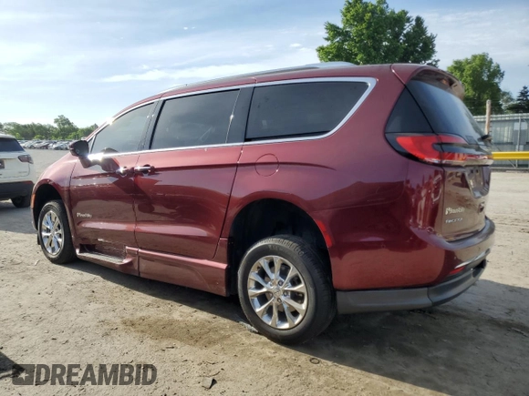 2021 Chrysler Pacifica Touring L z VIN 2C4RC1BG2MR553176, wystawiony jako Copart lot #56999555 z przebiegiem 53 758 mil mil oraz Szkoda całkowita • Salvage title. Historia ofert i sprzedaży dostępna na DreamBid. Obrazek 2.