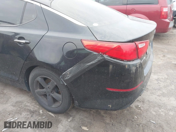 2014 Kia Optima LX with VIN 5XXGM4A73EG280685, listed as a IAAI auction lot 41190691 with 153,957 mi miles. Bid and sale history available at carsss.com. Image 13.