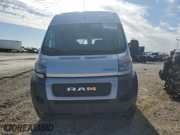 2021 Ram ProMaster Cargo with VIN 3C6LRVBG2ME584044, listed as a Copart auction lot 47633125 with 33,302 mi miles and Salvage Title. Bid and sale history available at carsss.com. Image 5.