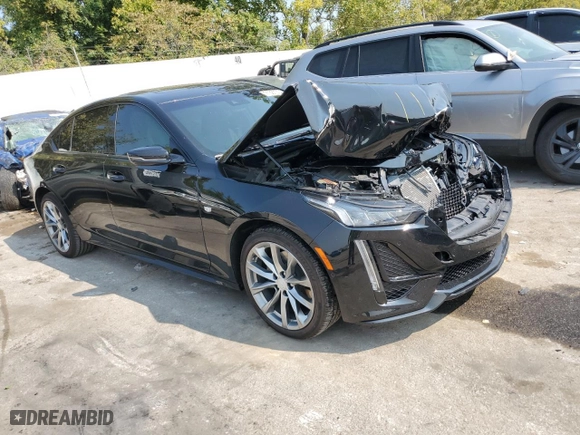 2023 Cadillac CT5 Sport with VIN 1G6DU5RK5P0114354, listed as a Copart auction lot 71387014 with 14,288 mi miles and Salvage Title. Bid and sale history available at carsss.com. Image 4.