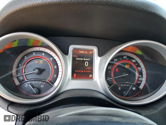 2019 Dodge Journey SE with VIN 3C4PDCBB0KT747252, listed as a Copart auction lot 56652425 with 72,581 mi miles and Salvage title. Bid and sale history available at DreamBid. Image 9.