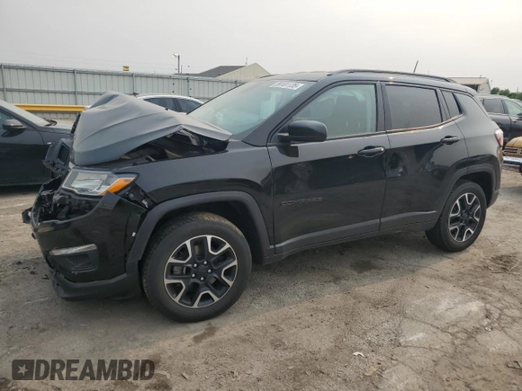 2019 Jeep Compass Sport z VIN 3C4NJDAB5KT689694, wystawiony jako Copart lot #59101135 z przebiegiem 91 143 mil mil oraz Szkoda całkowita • Salvage title. Historia ofert i sprzedaży dostępna na DreamBid. Obrazek 1.