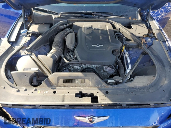 2020 Genesis G80 3.8L with VIN KMTFN4JE6LU328793, listed as a Copart auction lot 42921135 with 61,063 mi miles and Salvage Title. Bid and sale history available at DreamBid. Image 11.