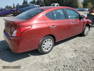 2019 Nissan Versa Sedan SV with VIN 3N1CN7AP4KL836700, listed as a Copart auction lot 54002575 with 49,387 mi miles and Salvage Title. Bid and sale history available at carsss.com. Image 3.