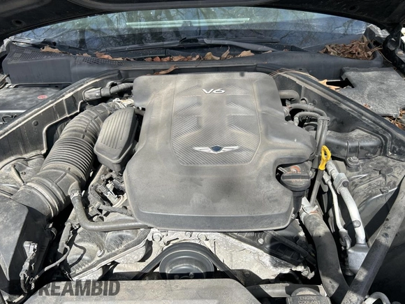 2017 Genesis G80 3.8L with VIN KMHGN4JEXHU192707, listed as a Copart auction lot 51038255 with 96,720 mi miles and Salvage title. Bid and sale history available at DreamBid. Image 7.