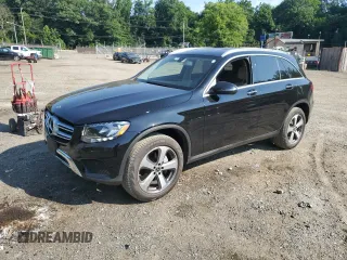 2018 Mercedes-Benz GLC 300 with VIN WDC0G4JB8JV061971, listed as a Copart auction lot 61849395 with 55,549 mi miles and Salvage title. Bid and sale history available at DreamBid. Image 1.