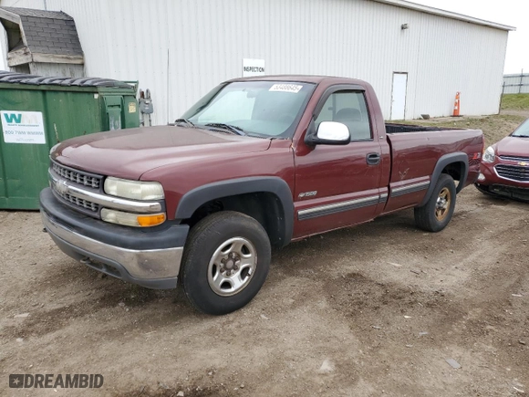 2000 Chevrolet Silverado 1500 LS with VIN 1GCEK14T1YE178069, listed as a Copart auction lot 53488645 with 0 mi miles and Clean Title. Bid and sale history available at carsss.com. Image 1.