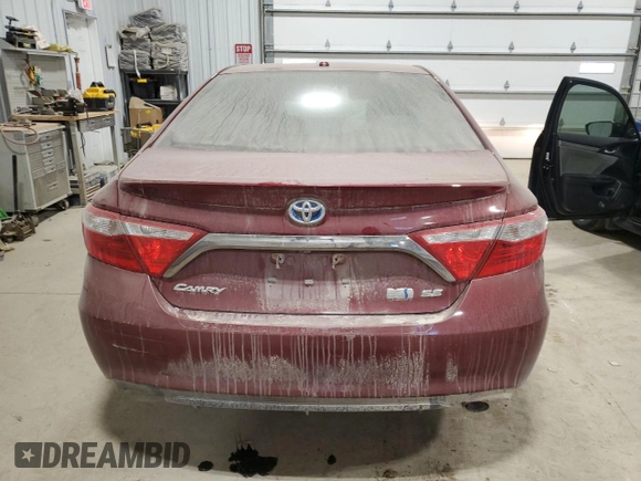 2017 Toyota Camry Hybrid LE with VIN 4T1BD1FK0HU213655, listed as a Copart auction lot 87652035 with 0 mi miles and Salvage Title. Bid and sale history available at carsss.com. Image 6.