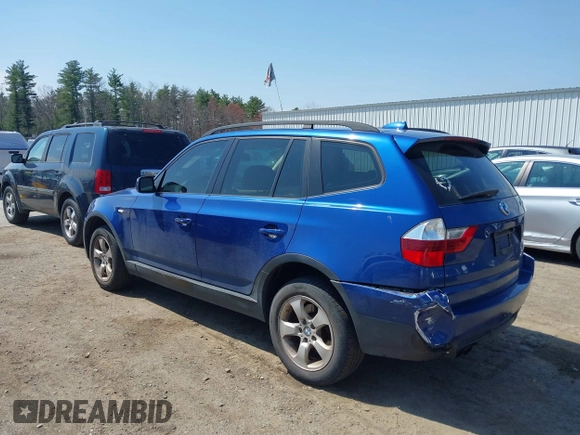 2008 BMW X3 3.0si with VIN WBXPC93478WJ12055, listed as a IAAI auction lot 42083053 with 164,061 mi miles and . Bid and sale history available at DreamBid. Image 3.