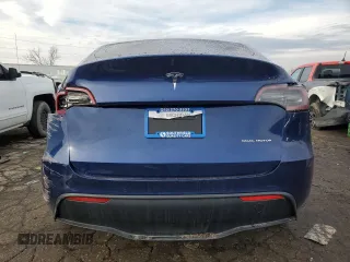 2020 Tesla Model Y Long Range with VIN 5YJYGDEE6LF024397, listed as a Copart auction lot 46519605 with 81,236 mi miles and Non Repairable. Bid and sale history available at DreamBid. Image 6.