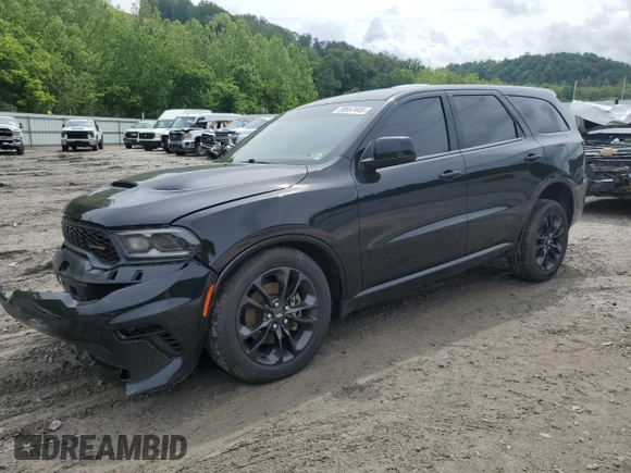 2022 Dodge Durango GT Plus with VIN 1C4RDJDG4NC174300, listed as a Copart auction lot 58557445 with 28,477 mi miles and Salvage title. Bid and sale history available at DreamBid. Image 1.