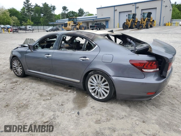 2014 Lexus LS 460 L with VIN JTHDL5EF3E5006192, listed as a Copart auction lot 58060605 with Not provided miles and Clean title. Bid and sale history available at DreamBid. Image 2.