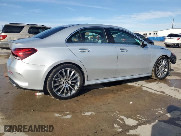 2022 Mercedes-Benz A 220 with VIN W1K3G4EB1NJ328464, listed as a Copart auction lot 88254705 with 40,241 mi miles and Clean Title. Bid and sale history available at DreamBid. Image 3.