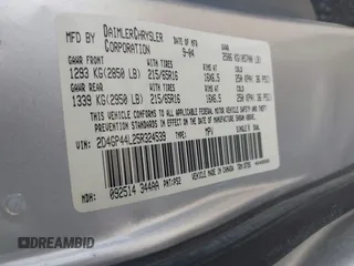 2005 Dodge Caravan SXT с VIN 2D4GP44L25R324539, выставлен на аукционе IAAI как лот 42532136 с пробегом 273 171 миль миль и . История ставок и продаж доступна на DreamBid. Изображение 9.