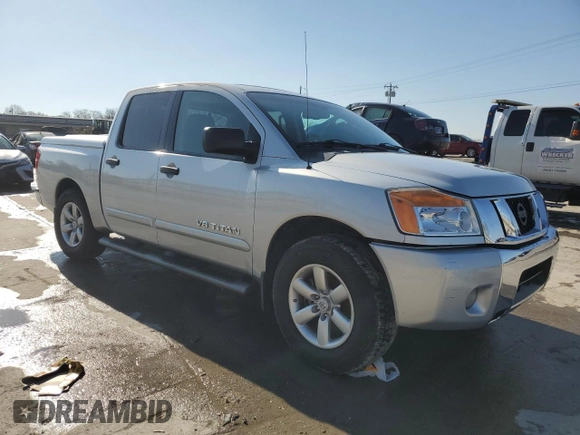 2010 Nissan Titan SE with VIN 1N6BA0ED4AN317007, listed as a Copart auction lot 42290495 with 130,724 mi miles and Salvage Title. Bid and sale history available at carsss.com. Image 4.