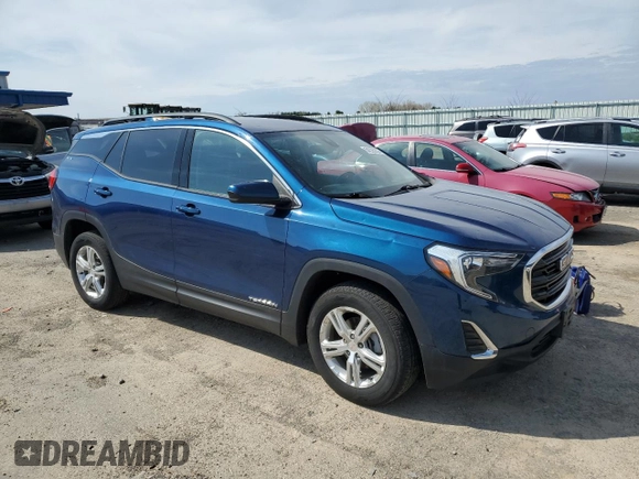 2020 GMC Terrain SLE with VIN 3GKALTEV4LL189913, listed as a Copart auction lot 54226255 with 83,537 mi miles and Salvage title. Bid and sale history available at DreamBid. Image 4.