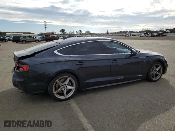 2018 Audi A5 Sportback Premium Plus with VIN WAUENCF54JA057838, listed as a Copart auction lot 75138723 with 0 mi miles. Bid and sale history available at carsss.com. Image 3.