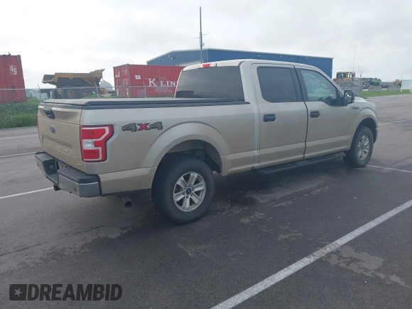 2018 Ford F-150 XL with VIN 1FTFW1EG2JKE19350, listed as a IAAI auction lot 42638640 with 145,595 mi miles and . Bid and sale history available at DreamBid. Image 4.