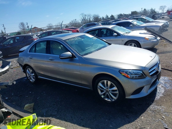 2019 Mercedes-Benz C 300 with VIN WDDWF8EB8KR515401, listed as a IAAI auction lot 41702180 with 54,107 mi miles and . Bid and sale history available at carsss.com. Image 14.