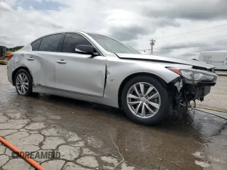 2015 Infiniti Q50 Premium with VIN JN1BV7APXFM344065, listed as a Copart auction lot 61859345 with 39,145 mi miles and Salvage title. Bid and sale history available at DreamBid. Image 4.
