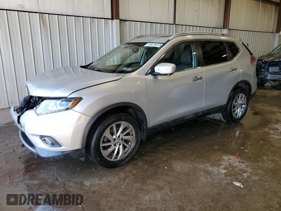 2015 Nissan Rogue SL with VIN 5N1AT2MV3FC769432, listed as a Copart auction lot 48476015 with 125,884 mi miles and Salvage Title. Bid and sale history available at carsss.com. Image 1.