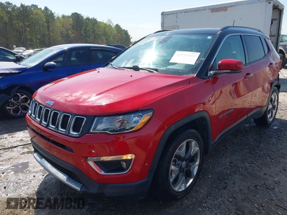 2018 Jeep Compass Limited with VIN 3C4NJCCB9JT466032, listed as a IAAI auction lot 41910549 with 81,249 mi miles and . Bid and sale history available at DreamBid. Image 2.