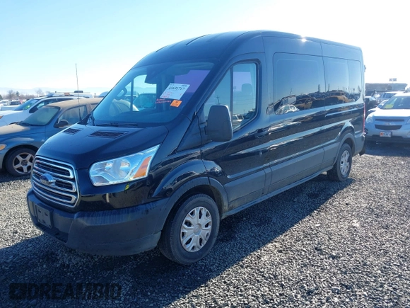 2019 Ford Transit Passenger XL with VIN 1FBAX2CM7KKA23457, listed as a IAAI auction lot 41691717 with 216,012 mi miles. Bid and sale history available at carsss.com. Image 2.