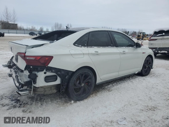 2024 Volkswagen Jetta GLI Autobahn with VIN 3VW2T7BU5RM033107, listed as a Copart auction lot 45463305 with 27,698 mi miles and Salvage Title. Bid and sale history available at DreamBid. Image 3.