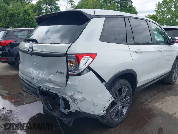 2021 Honda Passport EX-L with VIN 5FNYF8H54MB041738, listed as a IAAI auction lot 42310470 with 52,409 mi miles and . Bid and sale history available at DreamBid. Image 6.