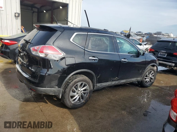 2015 Nissan Rogue SL with VIN 5N1AT2MV0FC888071, listed as a Copart auction lot 42713605 with Not Provided miles and Salvage Title. Bid and sale history available at carsss.com. Image 3.