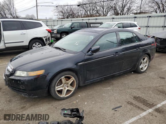 2005 Acura TL with VIN 19UUA66295A001838, listed as a Copart auction lot 45127454 with 194,389 mi miles and Clean Title. Bid and sale history available at carsss.com. Image 1.