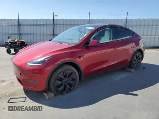 2024 Tesla Model Y Long Range с VIN 7SAYGDEE9RF125137, выставлен на аукционе Copart как лот 56301845 с пробегом 10 024 миль миль и Списание • Salvage title. История ставок и продаж доступна на DreamBid. Изображение 1.