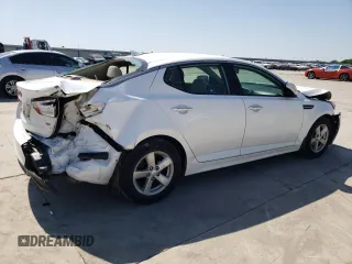 2015 Kia Optima LX with VIN KNAGM4A75F5558943, listed as a Copart auction lot 52299685 with 132,724 mi miles and Salvage Title. Bid and sale history available at carsss.com. Image 3.