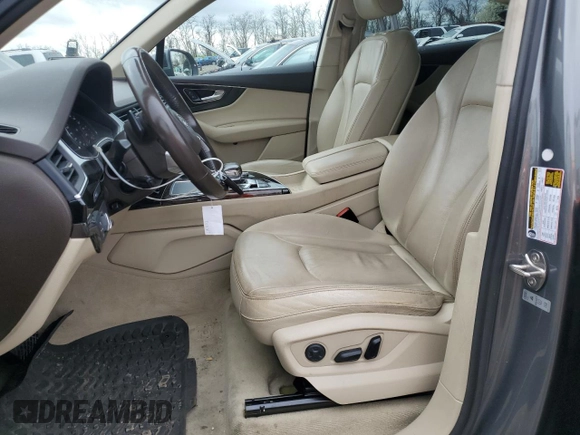 2017 Audi Q7 Premium Plus with VIN WA1LAAF75HD013961, listed as a Copart auction lot 51813705 with 168,875 mi miles and Clean Title. Bid and sale history available at carsss.com. Image 7.