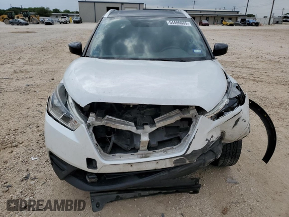 2019 Nissan Kicks SR with VIN 3N1CP5CU7KL516370, listed as a Copart auction lot 54486635 with 112,250 mi miles and Salvage Title. Bid and sale history available at carsss.com. Image 5.