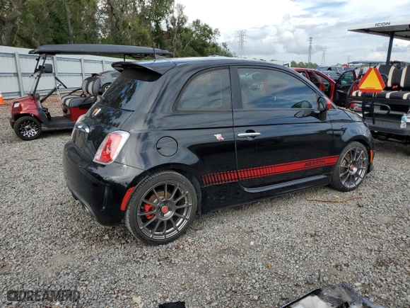 2017 FIAT 500 Abarth with VIN 3C3CFFFH6HT526325, listed as a Copart auction lot 79726074 with NaN miles and Salvage Title. Bid and sale history available at carsss.com. Image 3.