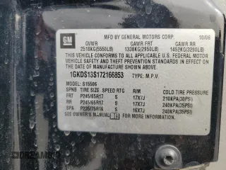 2007 GMC Envoy SLE with VIN 1GKDS13S172166853, listed as a Copart auction lot 42222945 with 97,702 mi miles and Clean Title. Bid and sale history available at carsss.com. Image 13.