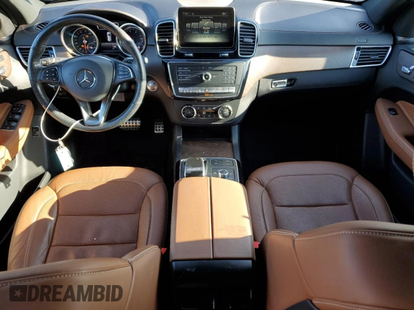 2017 Mercedes-Benz GLE 43 AMG with VIN 4JGDA6EB0HA943213, listed as a Copart auction lot 41664885 with 79,775 mi miles and Salvage title. Bid and sale history available at DreamBid. Image 8.