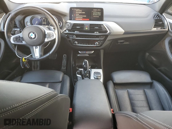 2019 BMW X3 M40i with VIN 5UXTS3C58K0Z07659, listed as a Copart auction lot 45926145 with 36,972 mi miles and Salvage Title. Bid and sale history available at DreamBid. Image 8.