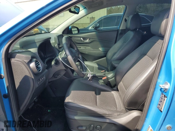 2020 Hyundai Kona Ultimate with VIN KM8K5CA53LU529456, listed as a Copart auction lot 53714925 with 0 mi miles and Salvage Title. Bid and sale history available at carsss.com. Image 7.