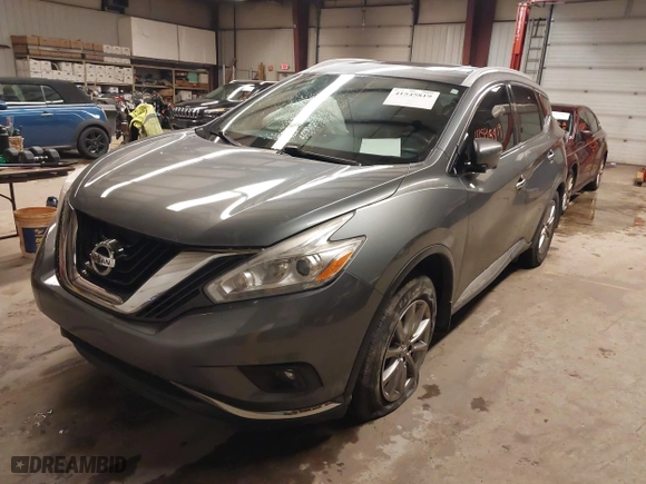 2017 Nissan Murano SL with VIN 5N1AZ2MH2HN180971, listed as a IAAI auction lot 41545819 with 95,037 mi miles. Bid and sale history available at carsss.com. Image 17.